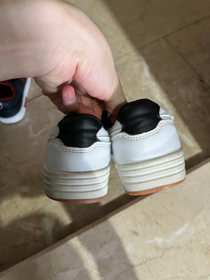 Beyaz Erkek Çocuk Cırt Cırtlı Spor Ayakkabı - Görsel 3