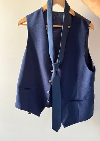 Mavi Düğmeli Erkek Takım Ceketi - Görsel 7