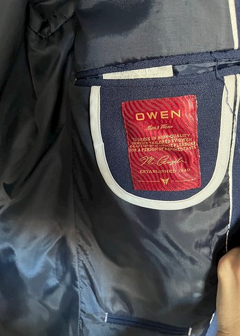 Mavi Düğmeli Erkek Takım Ceketi - Görsel 11