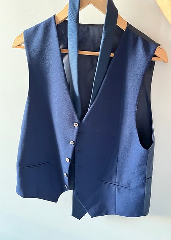 Mavi Düğmeli Erkek Takım Ceketi - Görsel 6