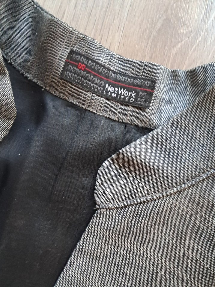 Network Limited gri pileli elbise - Görsel 3