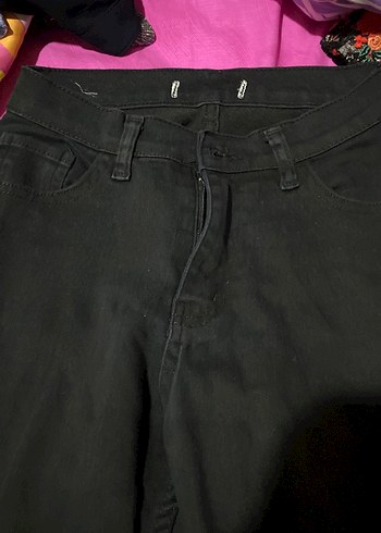 Siyah Kadın kot Pantolon - Görsel 2