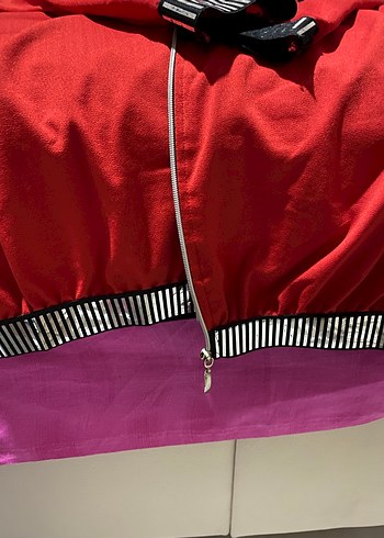 Kırmızı Fermuarlı tunik - Görsel 5