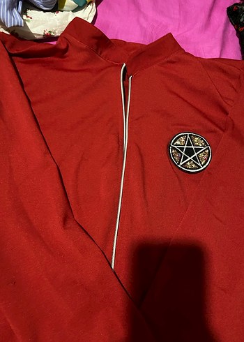 Kırmızı Fermuarlı tunik - Görsel 3