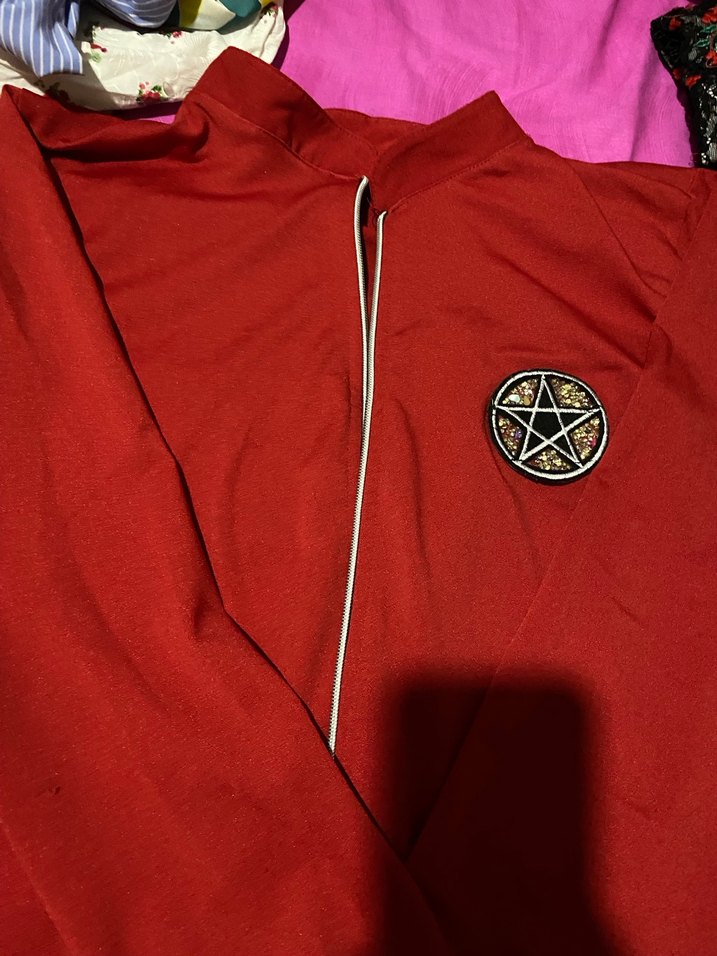 Kırmızı Fermuarlı tunik - Görsel 3