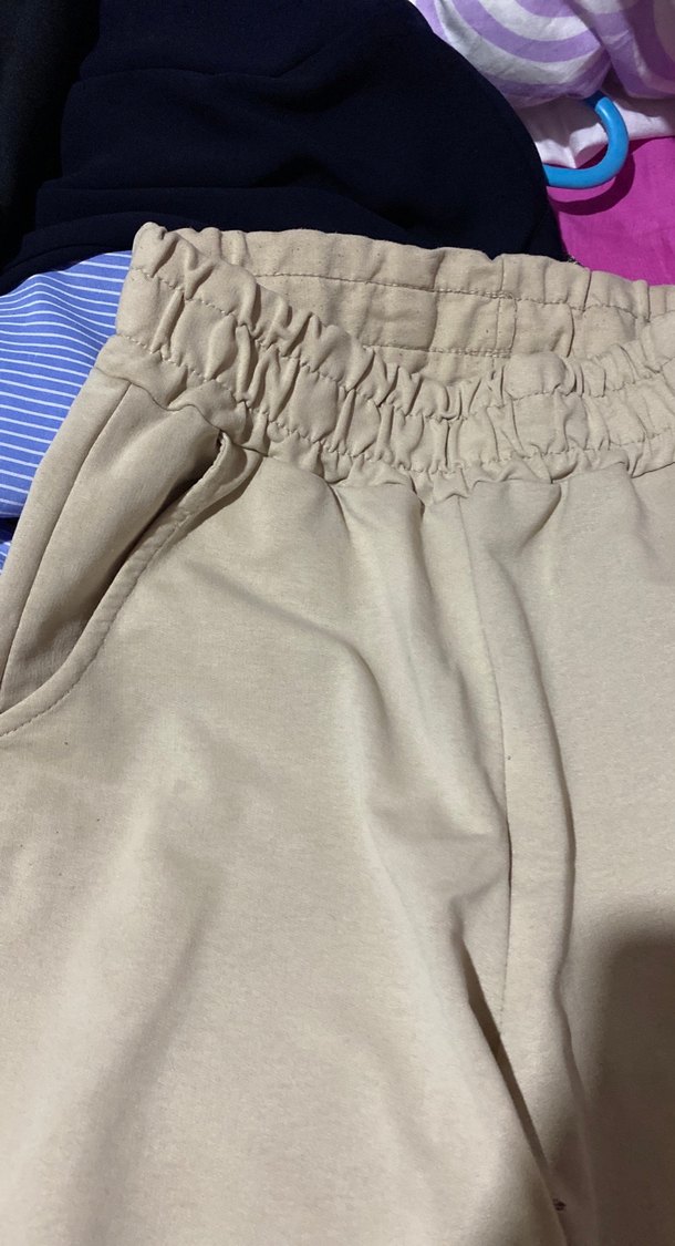 Baskılı bej Kadın Eşofman Altı - Görsel 3