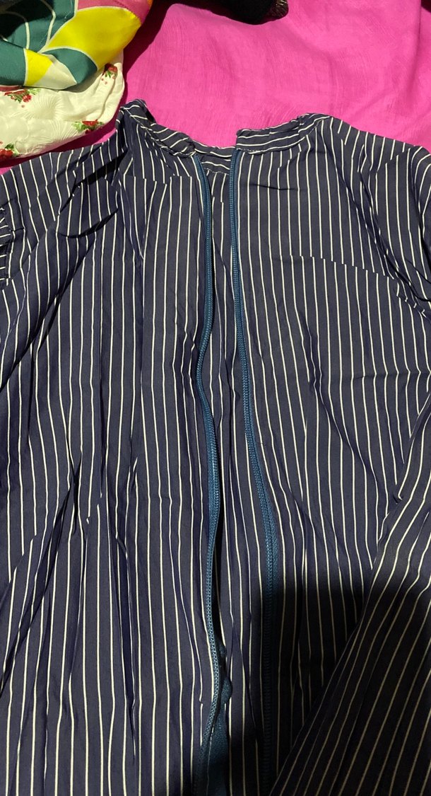 Mor fermuarlı tunik - Görsel 2