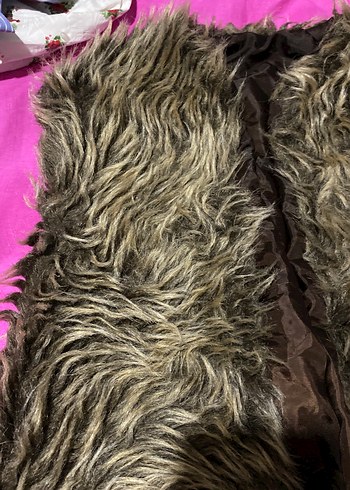 Kahverengi Kürklü Kadın Yelek - Görsel 2