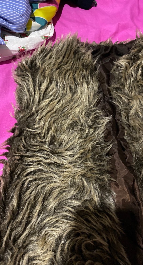 Kahverengi Kürklü Kadın Yelek - Görsel 2