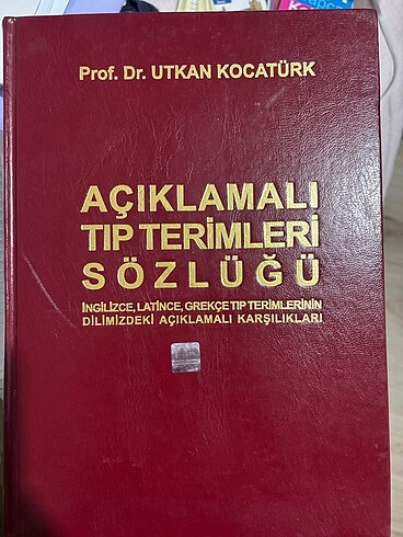 Tıp terimleri sözlüğü tanı tedavi cep kitabı