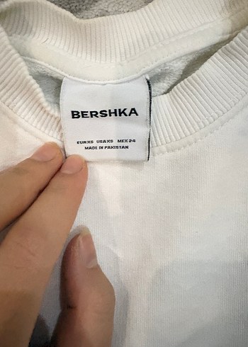 Beyaz Uzun Kollu Basic Sweatshirt - Görsel 2