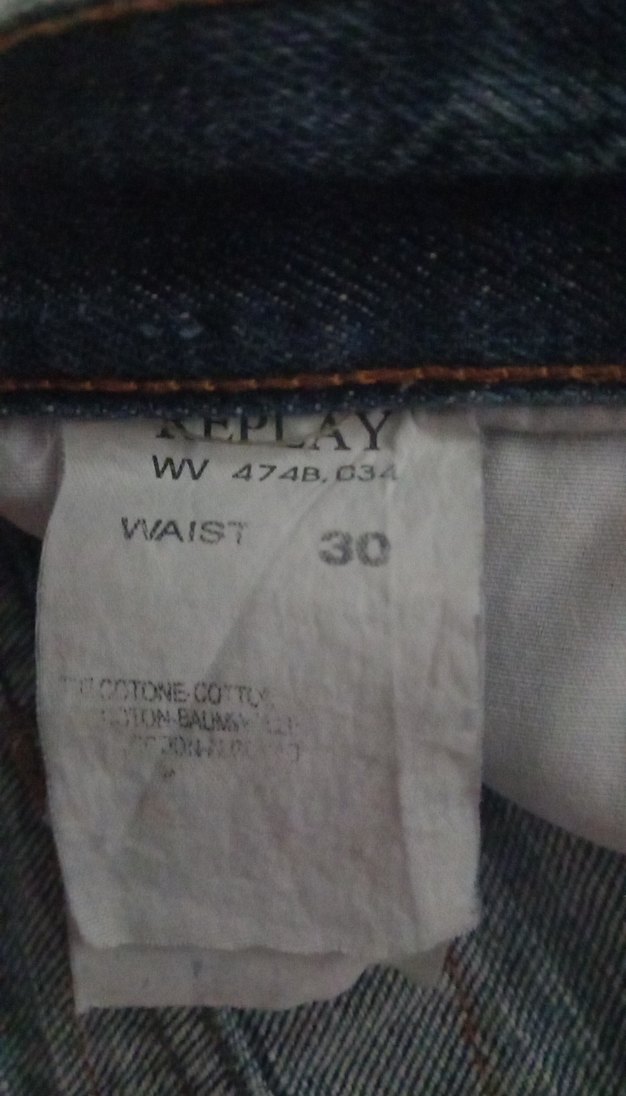 Replay Açık Mavi Denim Orginal vintage Jean 2000 model — görsel 8/16