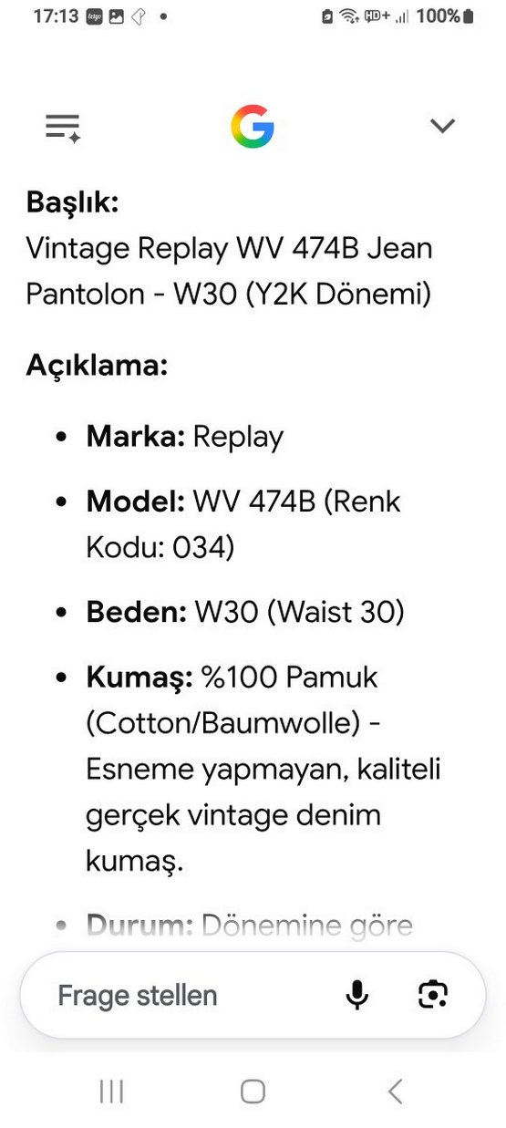 Replay Açık Mavi Denim Orginal vintage Jean 2000 model — görsel 14/16