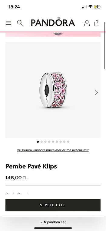 Beden Pandora charm