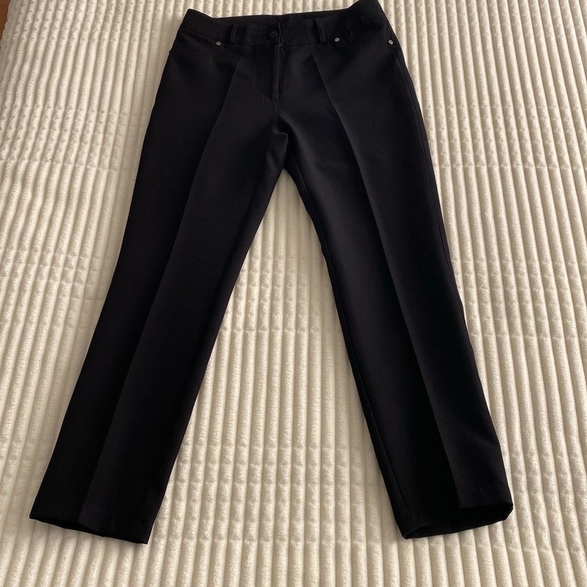 Siyah Kadın Kumaş Pantolon - Görsel 2