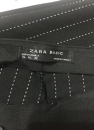 xl Beden Zara çizgili pantolon