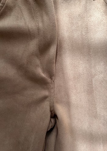 Kahverengi Kadın Süet Pantolon - Görsel 5