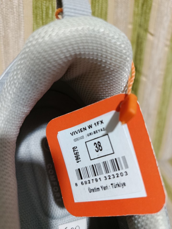 Gri Kinetix Bağcıklı Spor Ayakkabı - Görsel 4