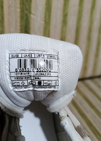 Beyaz Bağcıklı Kadın Spor Ayakkabı - Görsel 4