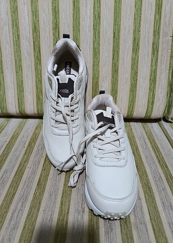 bej leopar Desenli Platform Spor Ayakkabı - Görsel 2