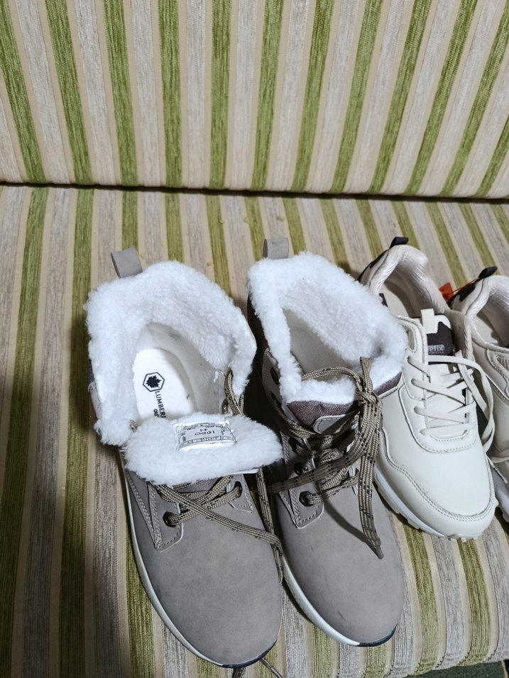 bej rengi içi yünlü kadın bot - Görsel 2