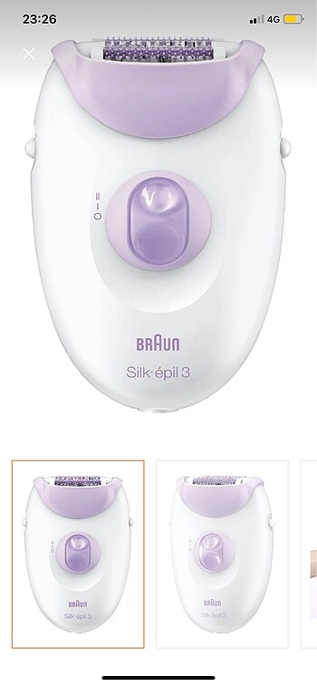 Braun epilasyon aleti apilatör