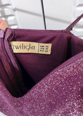 Mor Simli Abiye Elbise - Görsel 6