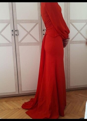 Kırmızı Abiye - Görsel 5