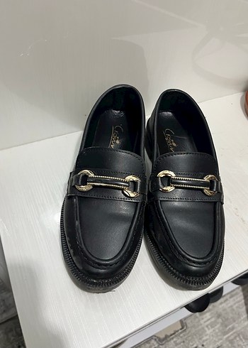 Kadın Siyah Deri Loafer - Görsel 2