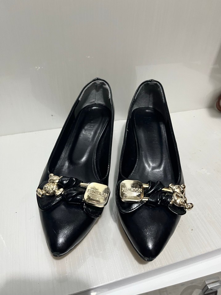 Klasik Siyah Tokalı Topuklu Kadın Ayakkabı - Görsel 2