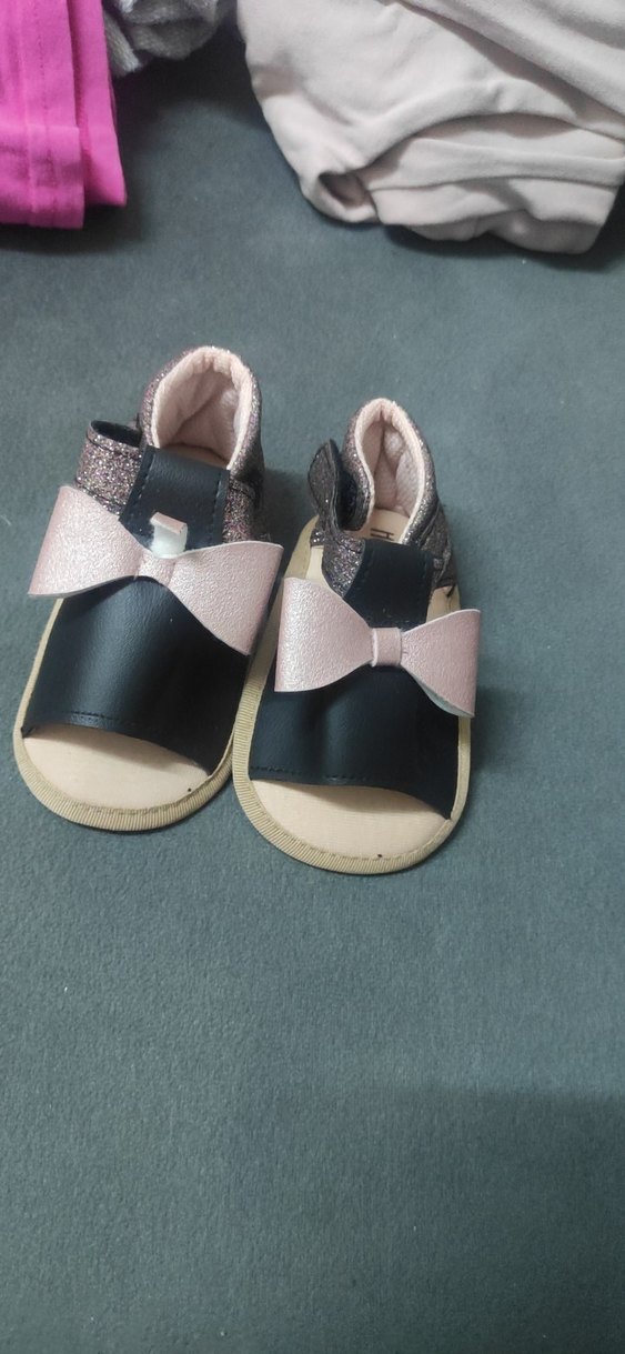 Altın Renkli Fırfırlı Kız Babet - Görsel 2