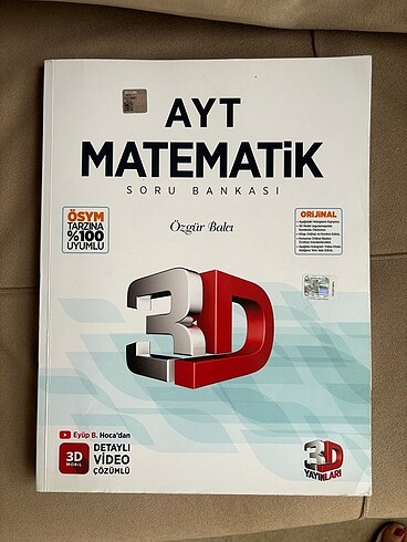 3d yayınları ayt matematik soru bankası