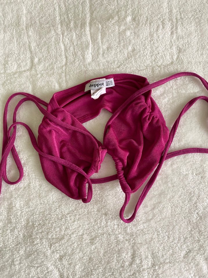 Kadın Kadife Bikini Üstü - Görsel 2