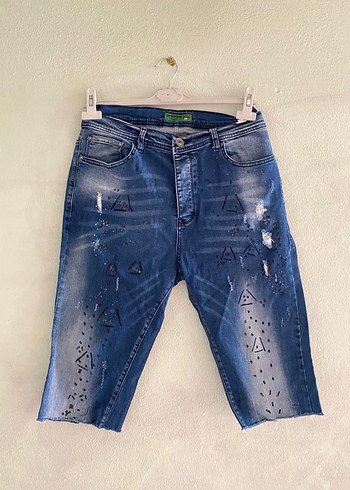 Erkek Kısa Kot Pantolon