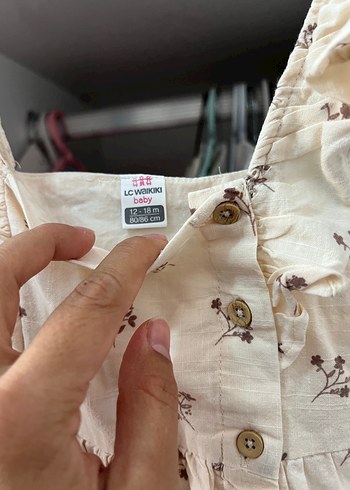 LC Waikiki Kız Çocuk Nakışlı Pamuklu Bohem Elbise