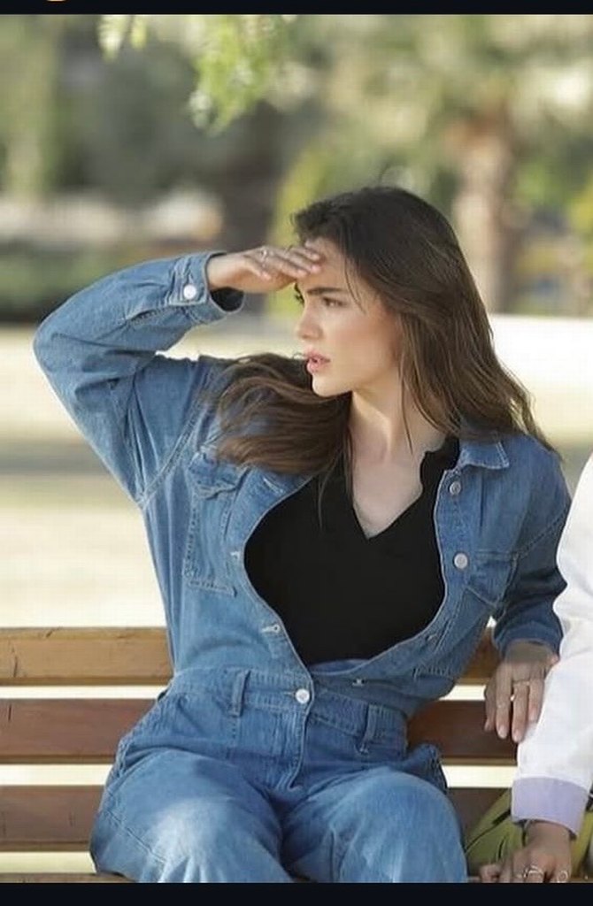 Düğmeli Mavi Kadın Kot tulum - Görsel 2