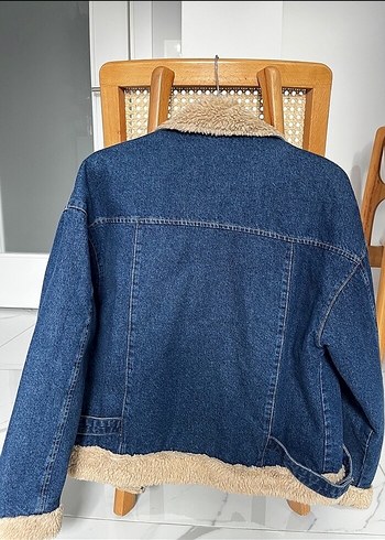 Kadın Mavi Kürklü ceket - Görsel 2