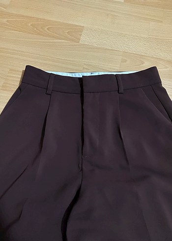 Bej Kadın Rahat Kesim Kumaş Pantolon - Görsel 2