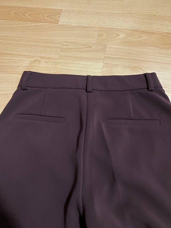 Bej Kadın Rahat Kesim Kumaş Pantolon - Görsel 3