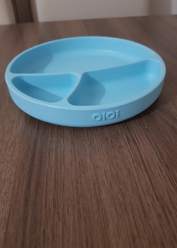 Oioi Çocuk Bölmeli Mavi Tabak