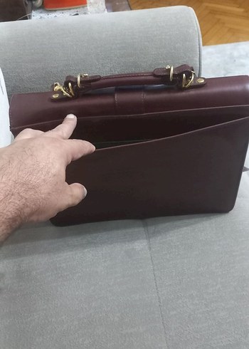 VİNTAGE EVRAK CANTASI - Görsel 5