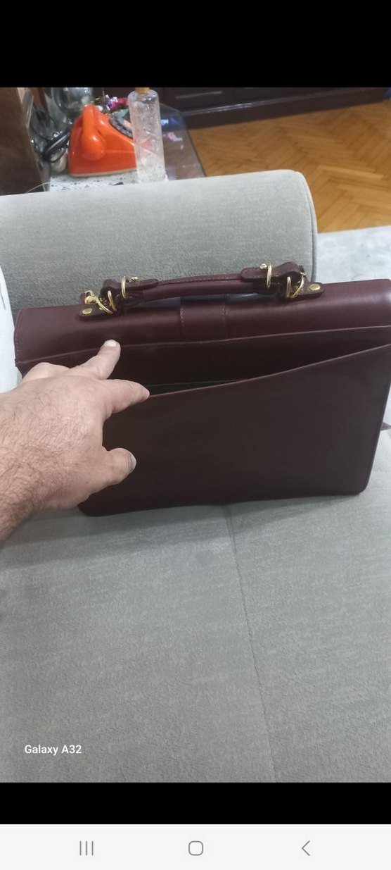 VİNTAGE EVRAK CANTASI - Görsel 5