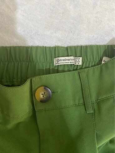 34 Beden yeşil Renk stradivarius kumaş pantolon