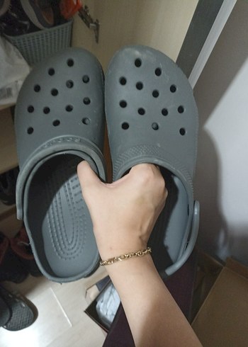 Gri CROCS Erkek Terlik