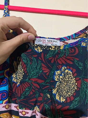 Vintage Love Etnik desen uzun elbise