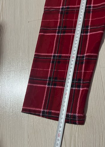 Bordo Ekose Desenli Erkek Pijama Altı - Görsel 3