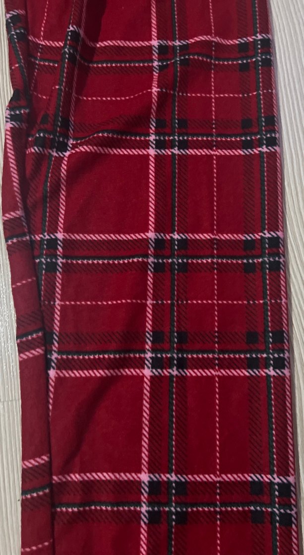 Bordo Ekose Desenli Erkek Pijama Altı - Görsel 5