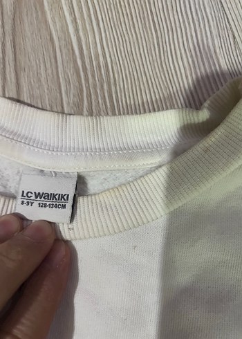 Beyaz Baskılı Pamuklu Sweatshirt ve Eşofman - Görsel 8