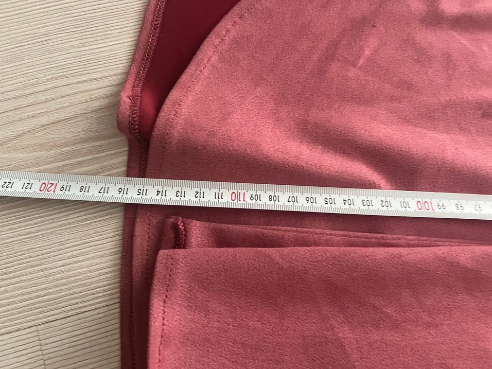 Bordo Süet Uzun trençkot - Görsel 2