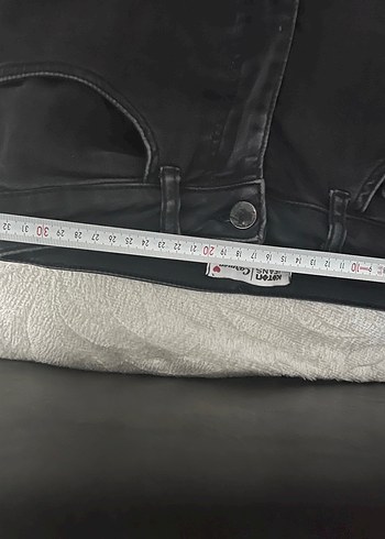 Siyah Kemerli Kadın Boyfriend Denim Pantolon - Görsel 13